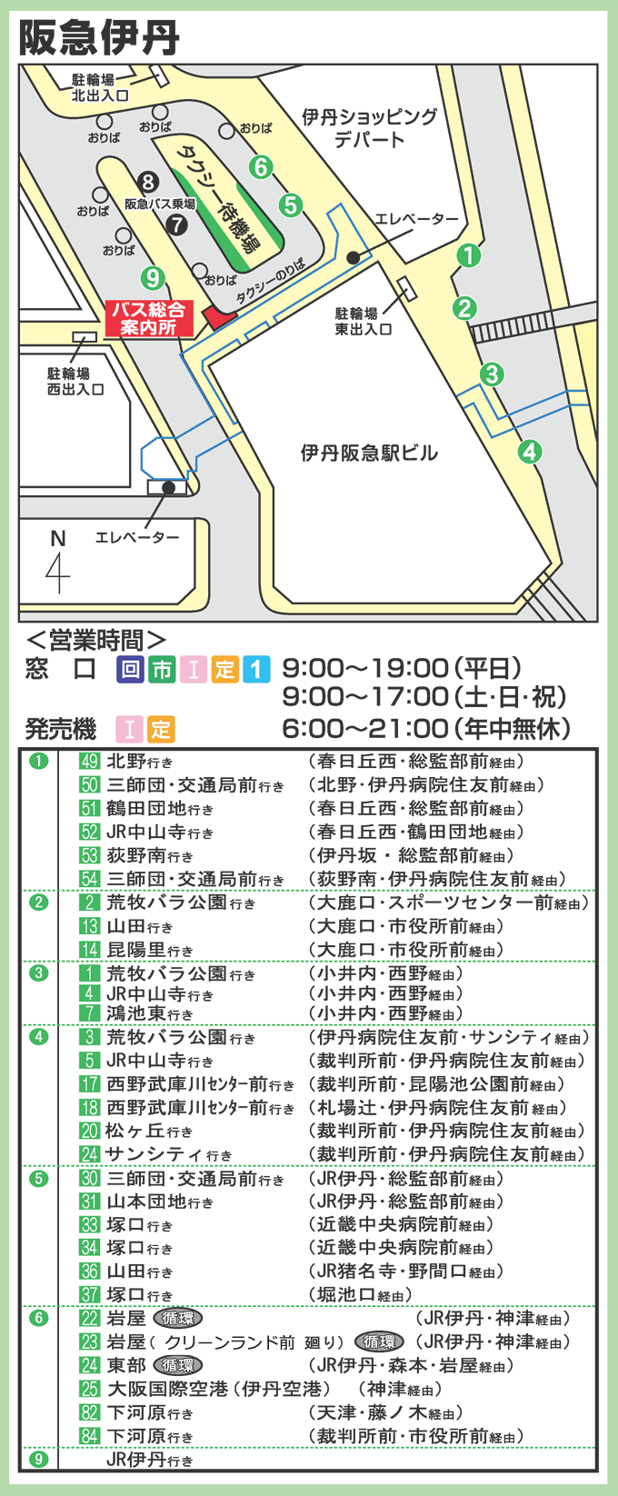 阪急伊丹駅より伊丹市バス