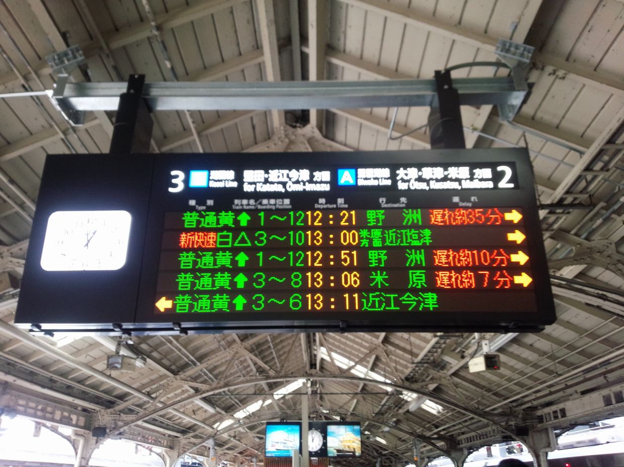 JR京都駅の２番線