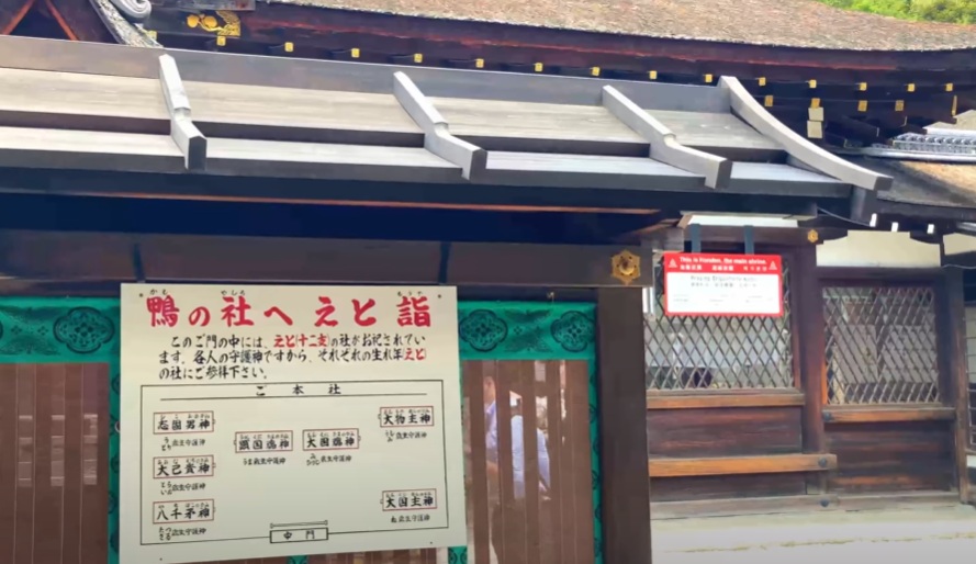 下鴨神社では、自分の干支に従って参拝できます
