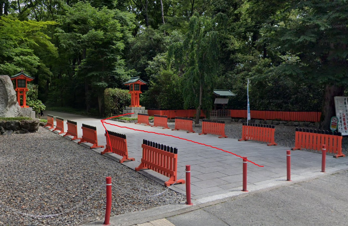 下鴨神社の表参道から入ります