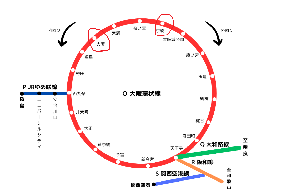 京橋 から 大阪 駅(02)