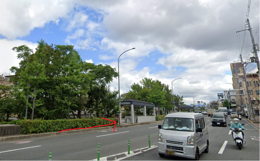 約150ｍ行くと、左側に、祇園四条駅が見えてきます