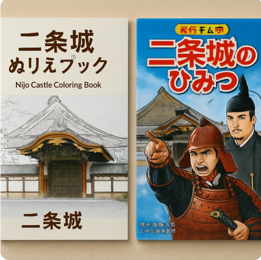 二条城ぬりえブックや歴史マンガ