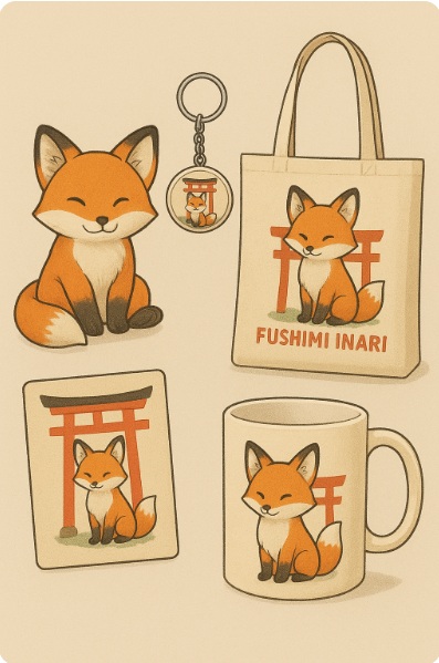 狐グッズ（伏見稲荷限定アイテム）