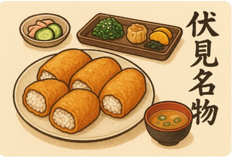 稲荷寿司や伏見名物の食べ物