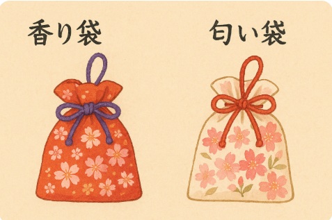 「香り袋」や「匂い袋」