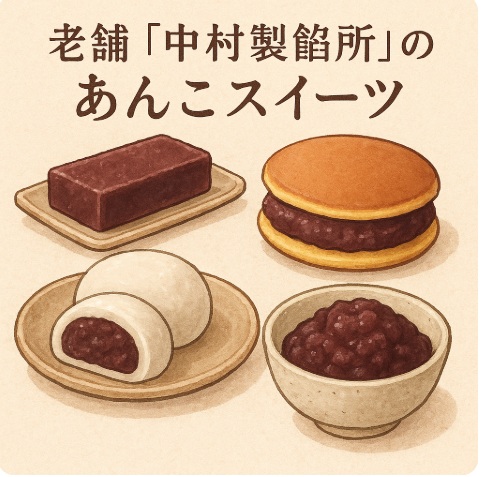 老舗「中村製餡所」のあんこスイーツ