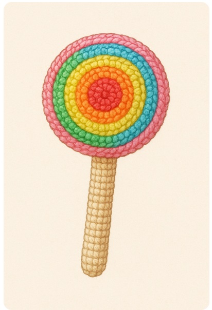 京あめクロッシェ「カラフル京あめ」