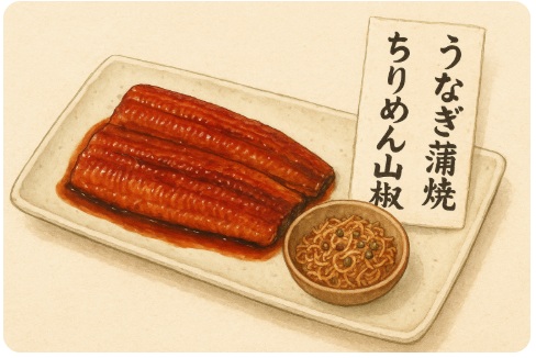 錦 魚力「うなぎ蒲焼・ちりめん山椒」