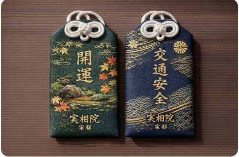 実相院の開運御守り・交通安全御守り