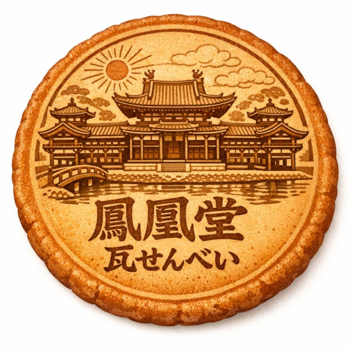 鳳凰堂瓦せんべい
