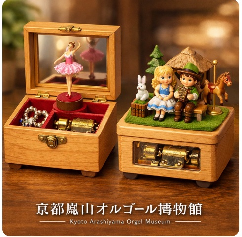 京都嵐山オルゴール博物館のお土産 定番人気のオルゴール