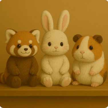 動物モチーフのぬいぐるみ・小物