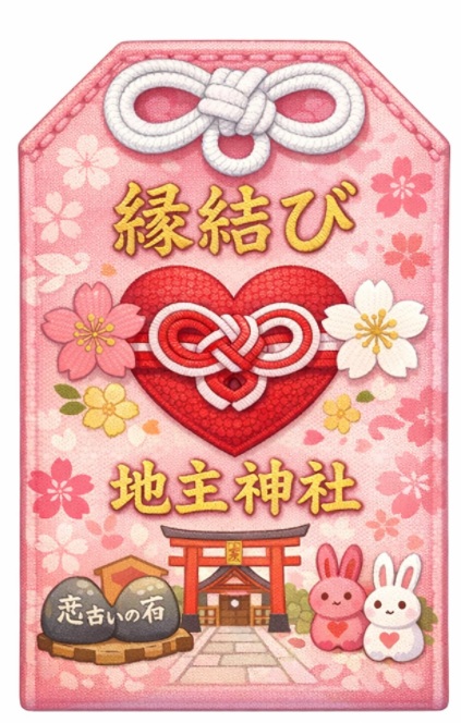 地主神社の縁結びお守り