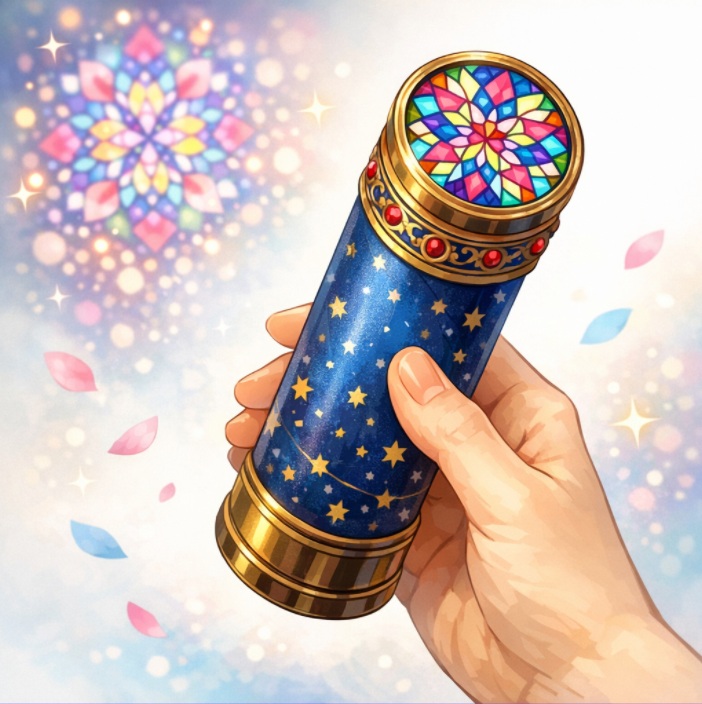 手持ちタイプの万華鏡