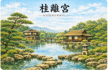 桂離宮 絵はがき（ポストカード）