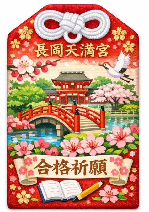 長岡天満宮の合格祈願のお守り