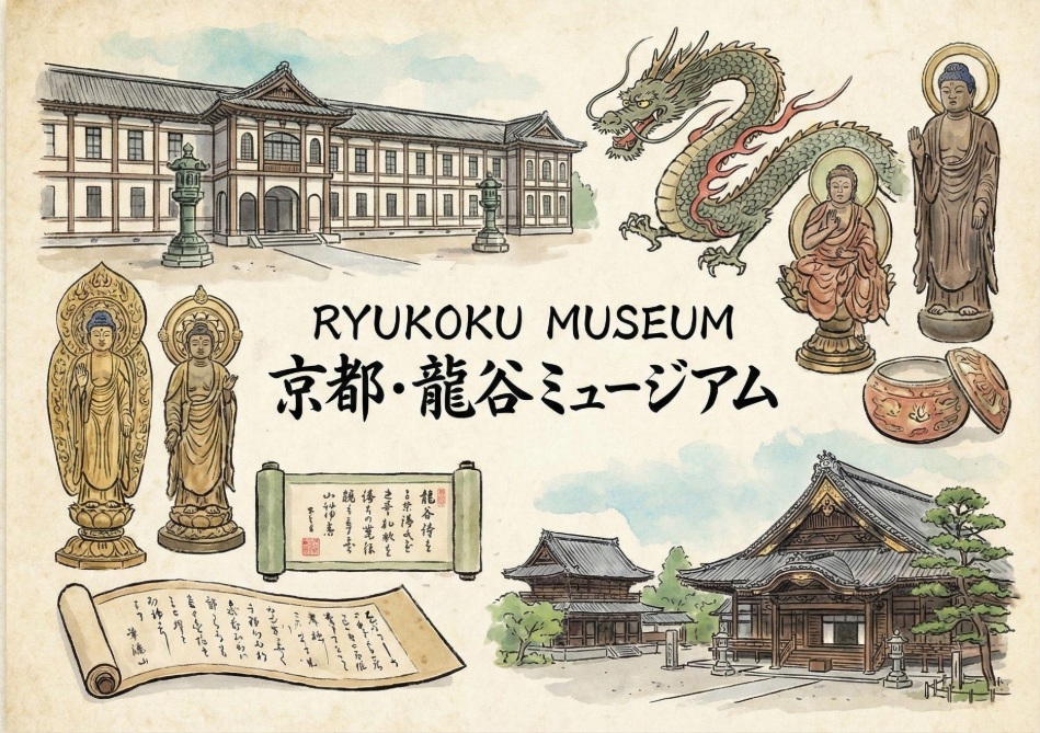 龍谷ミュージアムのお土産のポストカード・絵葉書